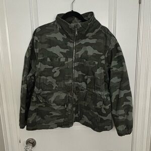 Old Navy Green Camouflage Jacket - Sz. XL